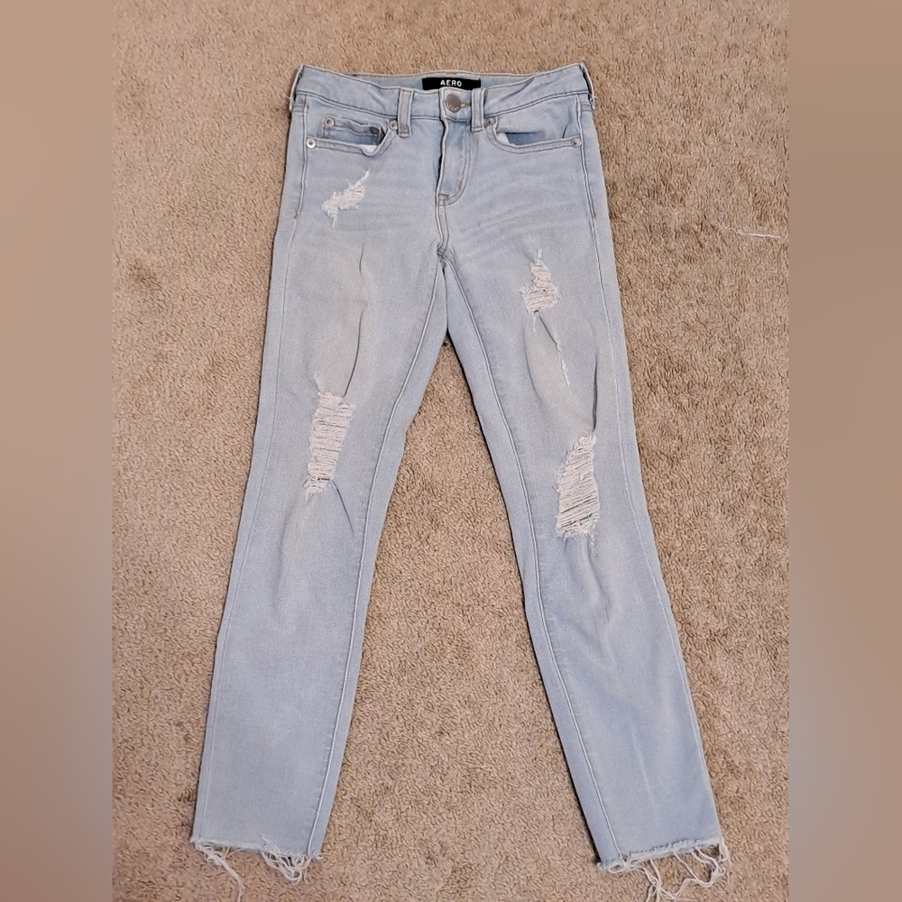 Aeropastel low-rise skinny jeans